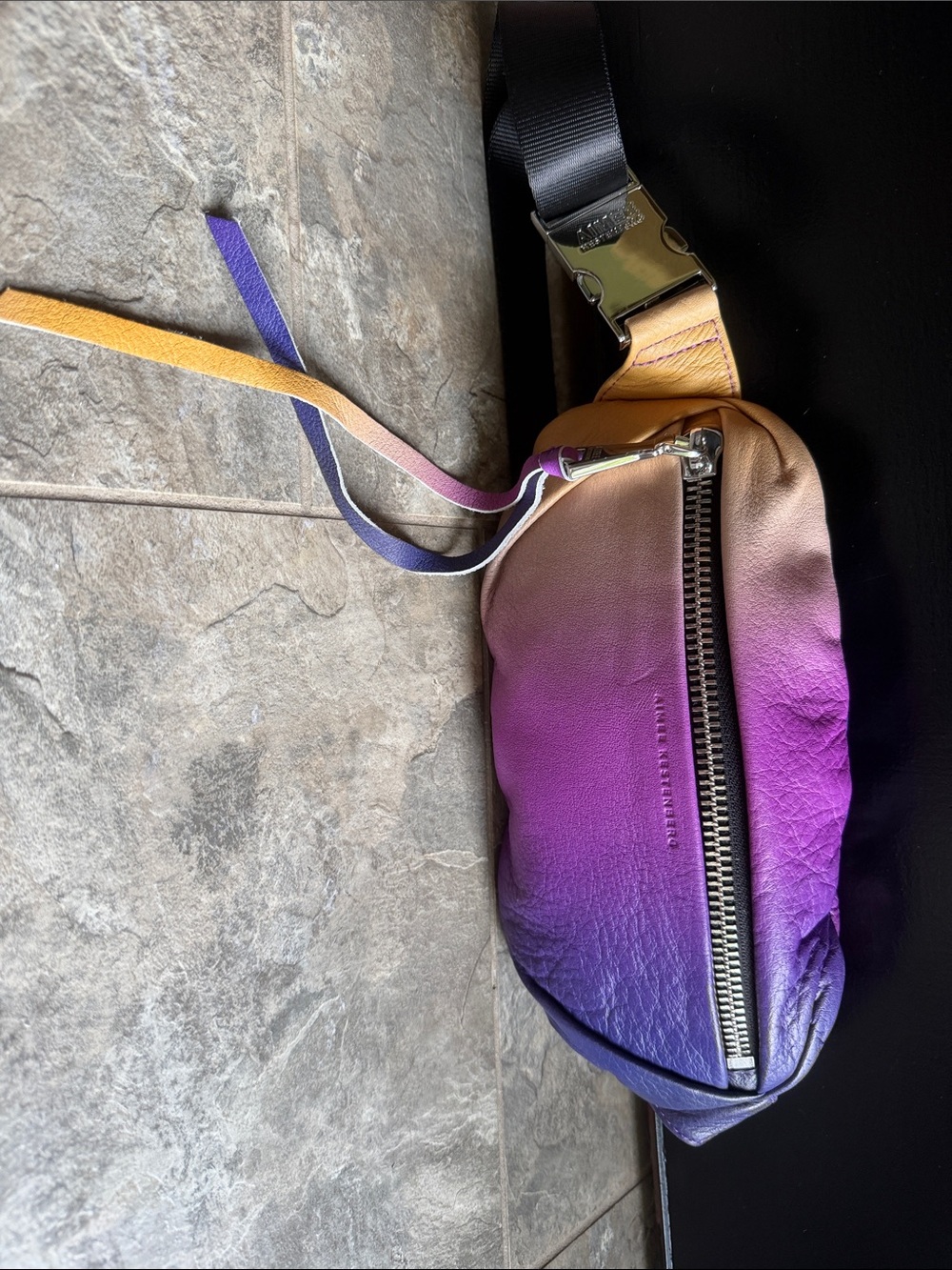 Aimee Kestenberg Gradient Crossbody Belt Bag - Purple, Gold, Pink